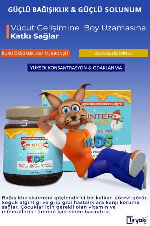 Kids-boy Uzatıcı-vitamin C-bağışıklık Güçlendirici-arı Sütü-bal-polen 240 gr WINHONC1x240 - 6