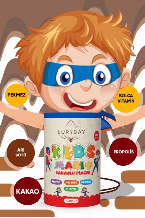 Kids Maxi Çocuk Macunu Kakao Propolis Pekmez Arı Sütü Bal Ve Vitamin 8684308447044 - 4