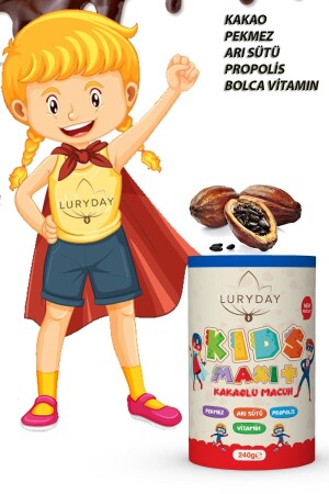 Kids Maxi Çocuk Macunu Kakao Propolis Pekmez Arı Sütü Bal Ve Vitamin - 6