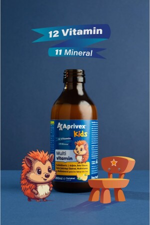 Kids Multivitamin Doğal Portakal Aromalı Şurup 150 ml - 4