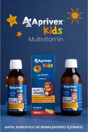 Kids Multivitamin Doğal Portakal Aromalı Şurup 150 ml - 6