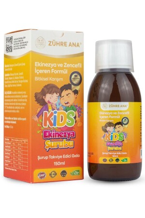 Kids Öksürük Şurubu Çocuklar Için - Ekinezya Ve Zencefil Içeren Şurup 150 ml - Zühre Ana