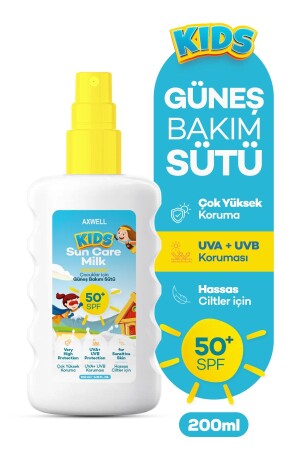 Kids Spf50- Çok Yüksek Koruyucu Çocuk İçin Yüz & Vücut Güneş Sütü Spreyi 200 mL TYC9E6O1LN168672696068556 - 2