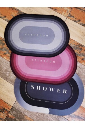 Kieselalgen, Größe 40 x 60, wasserabsorbierende, schnell trocknende Badezimmer-Duschwaschmatte - Seram Collection