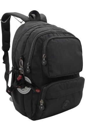 Kılinkir Multi-Eye Large Volume Water-Resistant Fabric Unisex Black School Bag Backpack TYC00266114132 - 2
