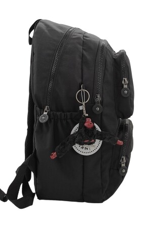 Kılinkir Multi-Eye Large Volume Water-Resistant Fabric Unisex Black School Bag Backpack TYC00266114132 - 4
