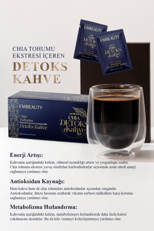 Kilo Vermeye ve Ödem Atmaya Yardımcı Chia Tohumu Içeren Detox Form Kahvesi - 3