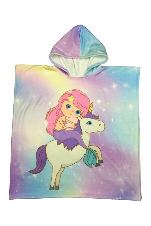 Kinder-Bademantel/Handtuch-Poncho Mh-unicorn0004 - 4