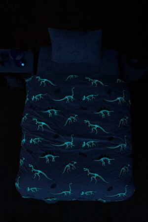 Kinder-Bettbezug mit Dinosaurier-Aufdruck (Glowing at Night) den202300006 - DENİZLEY