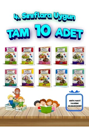 Kinder lernen 4. Set mit 10 Geschichten, die Freude am Lesen bereiten und für alle Klassenstufen geeignet sind. - 1