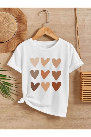 KINDER-T-SHIRT MIT HERZDRUCK - 1