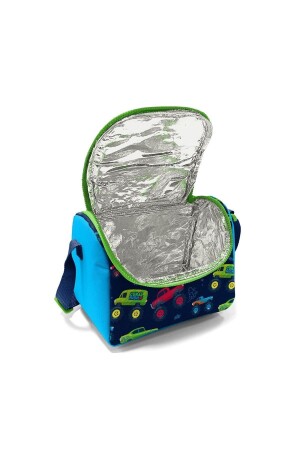 Kinder-Thermo-Lunchbox 11821 mit Monstertruck-Muster, Blau, Marineblau - 5