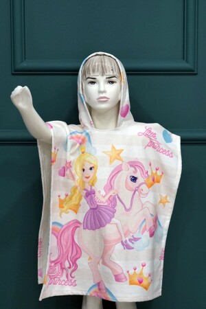 Kinderbademantel Handtuch Poncho Panco Princess - 2