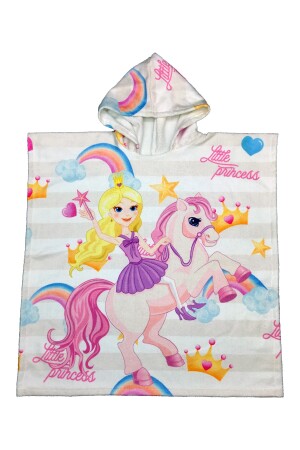 Kinderbademantel Handtuch Poncho Panco Princess - 5