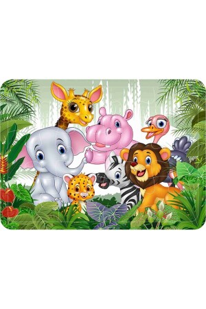 Kinderpuzzle aus Holz, 4er-Set, 12 Teile – Zwerge – Tiere – U-Boot – Bauernhof - 4