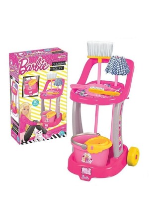 Kinderspielzeug-Reinigungsset Eimer mit Servierwagen + Tuch + Besen + Schaufel + Mopp Lizenziert P20S3075 - 1
