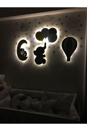 Kinderzimmer dekorative Nachtlampe Beleuchtung ALP122. - 4