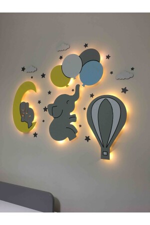 Kinderzimmer dekorative Nachtlampe Beleuchtung ALP122. - 5