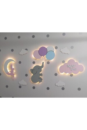 Kinderzimmer dekorative Nachtlampe Beleuchtung ALP231. - 1