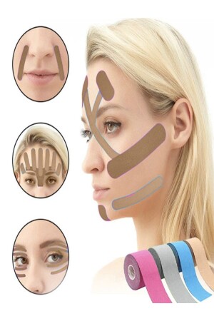 Kinesio Skin Color Tape für Facelifting und Falten - 2