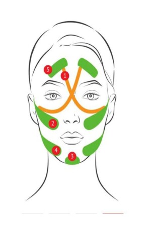 Kinesio Skin Color Tape für Facelifting und Falten - 7