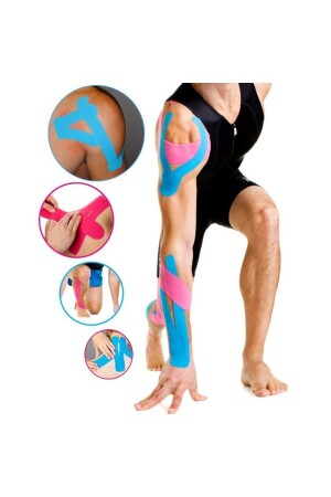 Kinesio-Tape-Band, schwarze Farbe, Kinesio-Sportler-Tape - 3