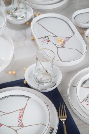 Kintsugi Moon 25-teiliges Brunch-Set für 6 Personen NJT-012256/2 - 3