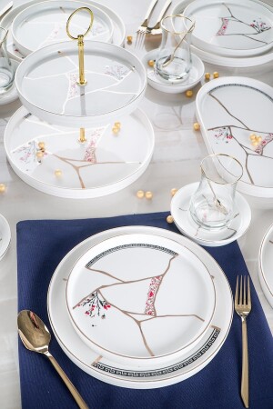 Kintsugi Moon 6 Kişilik 25 Parça Brunch Set NJT-012256-2 - 2