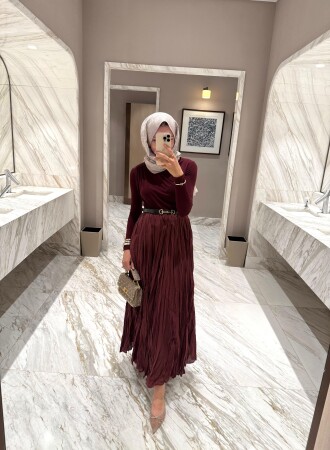 Kıraş Etek - Bordo - Duendeca