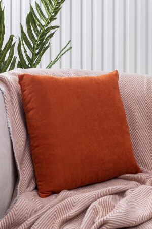 Kiremit Kırlent Kılıfı Dekoratif Düz Sade Panoroma-107 Punch Yapılabilir Panç - Özenev