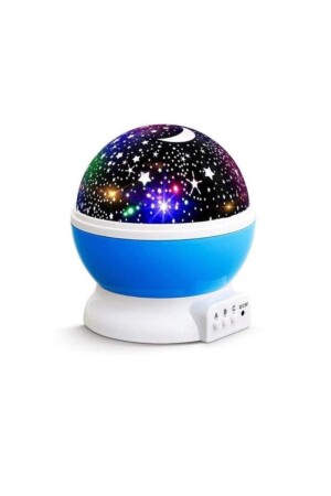 (KIRILABİLİR) Star Master Küre Renkli Yıldızlı Gökyüzü Projeksiyon Gece Lambası Mavi WHB20800 - 4