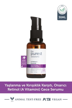 Kırışıklık Karşıtı, Onarıcı Retinol (a Vitamini) Gece Serumu 30 Ml (1% Retinol - Ceramide) TPS201 - 1