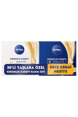 Kırışıklık Karşıtı Yenileyici 55- Yaş Gündüz Ve Gece Kremi 50 ml 2'li Set nyt55 - 2