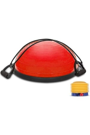 - Kırmızı Bosu Topu - Şişirme Pompalı - Bosu Ball - 1