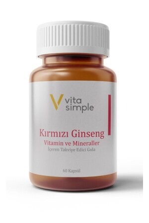 Kırmızı Ginseng Vitamin ve Mineraller Içeren Takviye Edici Gıda 60 Kapsül - 3