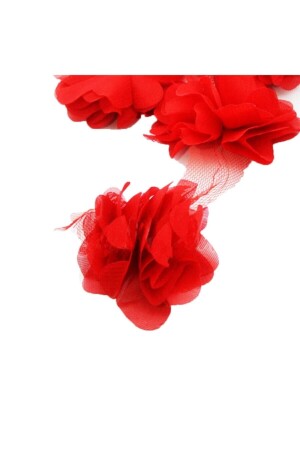 Kırmızı Gül Lazer Kesim Çiçek 1m 12-13 Adet - 1
