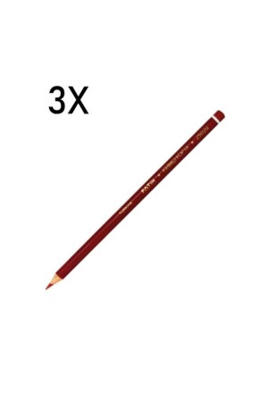 Kırmızı Kopya Kalemi 3 Adet - 1