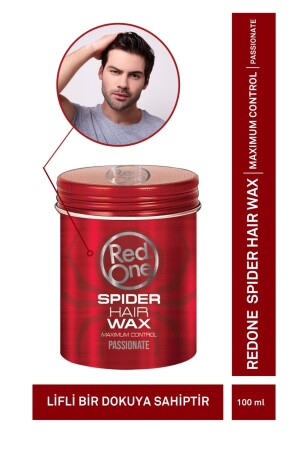 Kırmızı Spider Hair Wax 100ml - 2