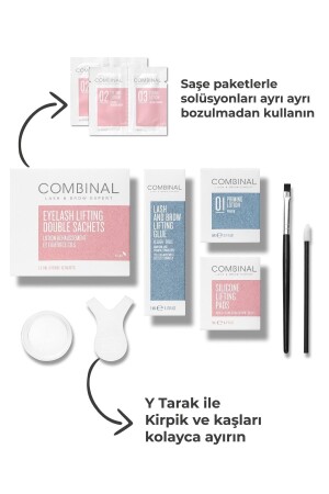 Kirpik Lifting Ve Kaş Laminasyon Orta Set (45-50 UYGULAMALIK - SAŞE AMBALAJ) - 2