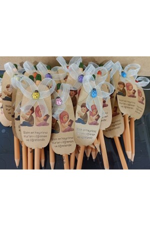 Kişiye Özel Kur'an Kursu Hatırası 20 adet Tohumlu Kalem-Sipariş numarası ile ismi mesaj atınız - Wi Fro