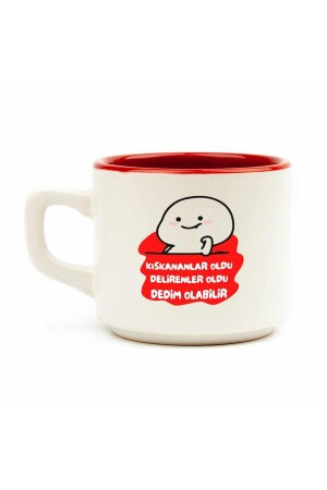 Es gab Leute, die eifersüchtig waren, es gab Leute, die verrückt waren, ich sagte, es könnte eine weiße Venus-Tasse sein – Geschenk-Keramiktasse - Palto Tasarım