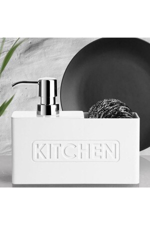 Kitchen Beyaz Sıvı Sabunluk 13195 - 1