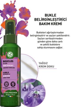 Kıvırcık ve Dalgalı Saçlar İçin (Boucle) Bukle Belirginleştirici Bakım Kremi - Vegan-150 ml - 3