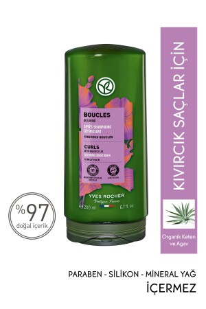 Kıvırcık ve Dalgalı Saçlar İçin (Boucle) Bukle Belirginleştirici Saç Kremi - Vegan-200 ml - 2