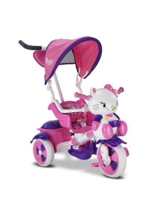 Kız Bebek Pembe 2020 Model Çantalı Kety Üç Teker Ebeveyn Kontrollü Arkadan Itmeli Bisiklet 135 Babyhope 135 Çantalı - 1