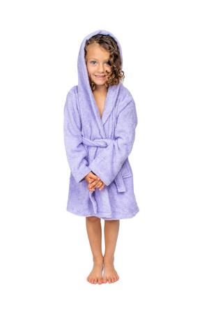 Kız Çocuk Bornozu - %100 Pamuk - Kapüşonlu Çocuk Bornozu BGNCCK - Bagno Milano
