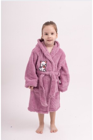 Kız Çocuk Genç Welsoft Peluş Polar Sabahlık - Sweets Collection