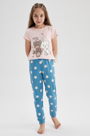 Kız Çocuk Regular Fit 2'li Pijama Takımı A1362A823SM - 1