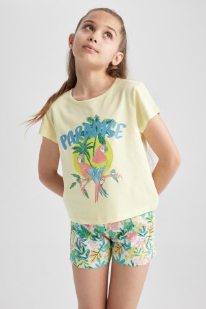 Kız Çocuk Regular Fit 2'li Pijama Takımı A1603A823SM - 3