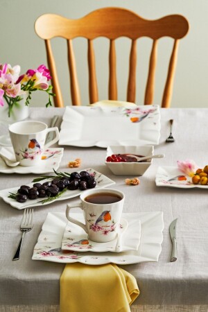 Kızıl Gerdan 32 Parça 6 Kişilik Kahvaltı-servis Takımı 600.15.01.1975 - Emsan